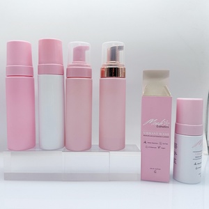 Espuma Limpiadora Facial Rosa Lovely Skin Care, Botellas de Plástico de 100ml, 150ml, 200ml, Envase de Jabón Líquido con Tapa Dosificadora de Espuma - Product Image 1