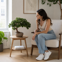 Arbre Bonsaï Artificiel OEM ODM, Plante Artificielle en Pot pour la Décoration de la Maison, du Bureau, de la Table, de la Table de Bureau, Végétation Miniature Réaliste, Cadeau