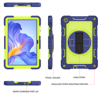 Étui de protection pour tablette, résistant aux chutes, coque de protection robuste, résistante aux chocs, design tendance avec support pour Honor Pad X8