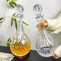 Verre à vin rouge sculpté de style chinois, légèrement luxueux, pour usage domestique, de haute qualité, esthétiquement plaisant, à large ventre, 801-900 ml