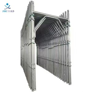 Q235 Tuyau en acier galvanisé Cadre de construction mobile standard italien Échafaudage Façade extérieure en acier à cadre en H - Product Image 4