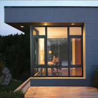 Ventanas Abatibles de Aluminio con Rotura de Puente Térmico Deyu, Diseño Moderno, Aislamiento Acústico, Sellado para Balcón, Personalizadas, 55-135