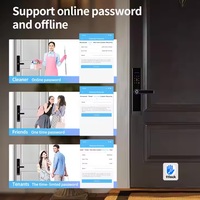 Smartek résistance au feu serrure numérique E908F TTLOCK code d'empreintes digitales sans clé carte RFID avec sonnette pour la maison Airbnb 6068 7068