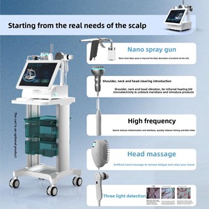 Appareil intelligent 5-en-1 de soin du cuir chevelu avec détection des follicules pileux, application médicale, massage des méridiens, soin du visage/du corps - Product Image 5