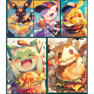 JPS Karte Festival de Comida Chino de <span class=keywords><strong>Pokémon</strong></span> Parte 2, Caja Sorpresa de Cartas Coleccionables A5 con Estampado Dorado, Regalo, Caja de Sobres de <span class=keywords><strong>Pokémon</strong></span> - Product Image 6