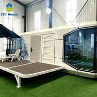 Préfabriqué moderne Installation rapide Espace modulaire Conteneur capsule préfabriqué Maison Dosettes Châssis gonflable