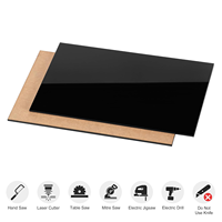 Feuille acrylique de miroir en fonte noire transparente de 3 à 10mm personnalisée en usine Feuille de plexiglas transparente transparente