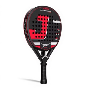 Raqueta de Pádel de Fibra de Carbono Completa 3K, Mango Antideslizante de Carbono Puro, Nylon Ecológico, para Tenis y Playa, Logotipo Personalizado OEM - Product Image 1