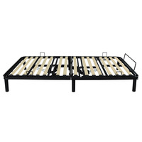 Cadre de lit double électrique relevable JUNYI GF201 Vente directe usine Panneau métallique intelligent entièrement en acier Non gonflable