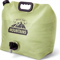 Conteneur d'eau pliable CoreMuse pour le camping, 2 gallons (8L), bec verseur en plastique réutilisable, pliable pour la randonnée en plein air, préparation aux situations d'urgence (1