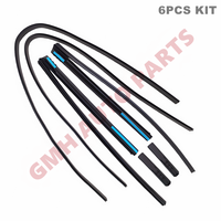 Moulures de pare-brise extérieur, moulures de finition latérales de toit, côté gauche et droit, pour Toyota 4Runner/Hilux Surf 2003 2004 2005 2006 2007 2008 2009