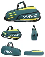 निविड़ अंधकार और dustproof बैडमिंटन रैकेट बैग एकल कंधे 3 टेनिस रैकेट Duffle बैग टेनिस बैग