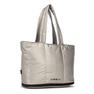 Changrong tùy chỉnh trọng lượng nhẹ nylon puffer Tote Túi thời trang vai túi cho phụ nữ - Product Image 2