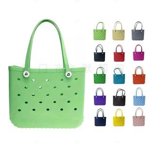 Sac de plage décontracté transfrontalier Europe-Amérique, type sac seau ouvert, avec fermeture auto-agrippante, pour extérieur, panier à légumes, sac de transport pour animaux de compagnie, sac à main - Product Image 3