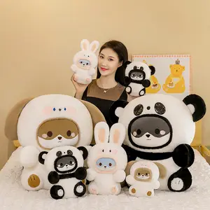 Animal en peluche Shiba Inu en peluche mignon Panda oreiller cannelle Yugui chien Animal en peluche poupée cadeau promotionnel
