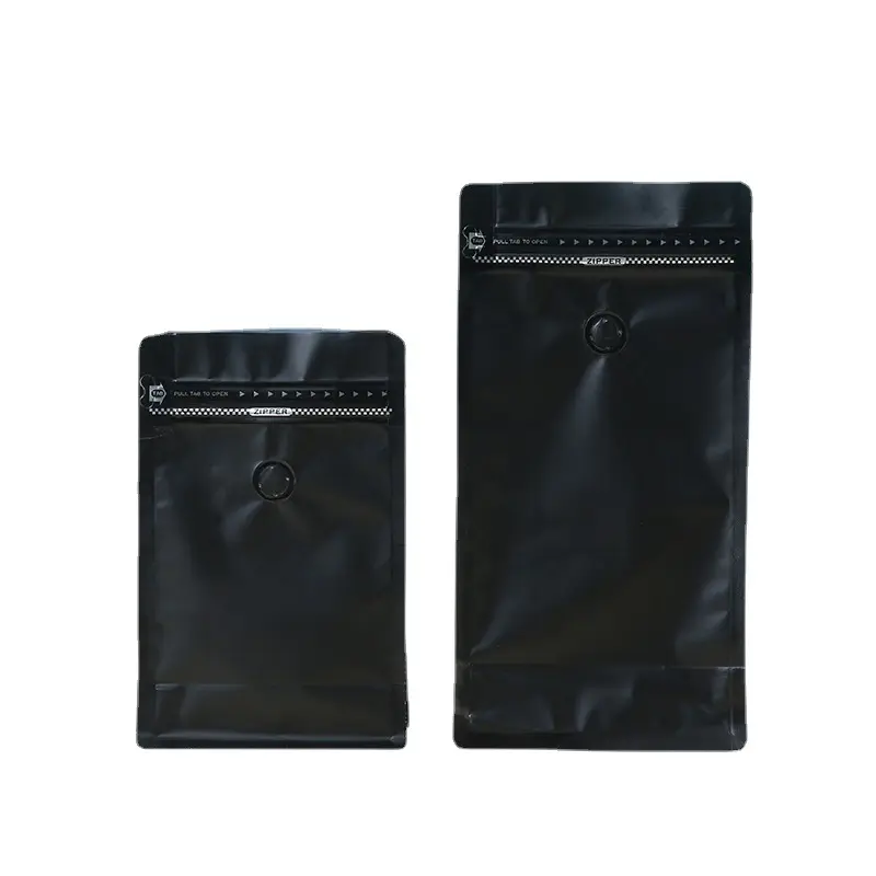 Mylar-máquina de bolsas de yute para café y té, color negro mate, 3,5