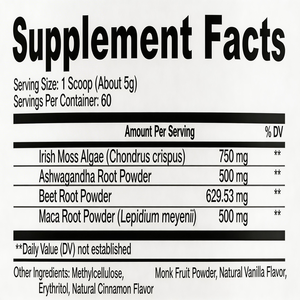 Mezcla de Musgo Marino, Raíz de Maca y Algas Irlandesas en Polvo <span class=keywords><strong>con</strong></span> Ashwagandha para Energía Natural, Apoyo Inmunológico y Salud Tiroidea (Muestra) - Product Image 5