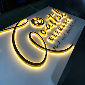 Enseigne personnalisée pour magasin, intérieur/extérieur, lettres 3D en métal, enseigne pour salon de manucure, logo mural LED, enseigne 3D pour la décoration de boutique - Product Image 3
