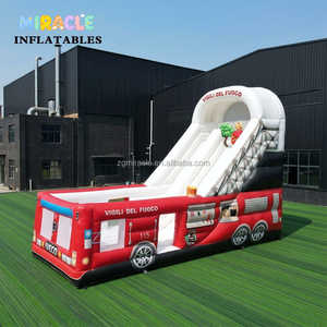 Parc <span class=keywords><strong>de</strong></span> trampolines gonflables géants pour camions <span class=keywords><strong>de</strong></span> pompiers, <span class=keywords><strong>aire</strong></span> <span class=keywords><strong>de</strong></span> <span class=keywords><strong>jeux</strong></span> <span class=keywords><strong>gonflable</strong></span> extérieure pour enfants - Product Image 4