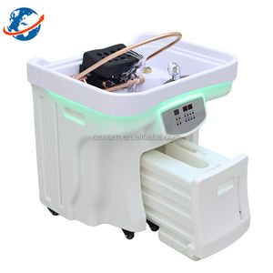 Lavabo Portatile per Parrucchieri con Circolazione d'Acqua, Lavaggio e Massaggio Capelli, <span class=keywords><strong>Lavandino</strong></span> Mobile per Shampoo - Product Image 1