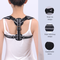 Correcteur de posture portable pour adulte avec bretelles respirantes et réglables, soutien dorsal efficace pour corriger la posture courbée