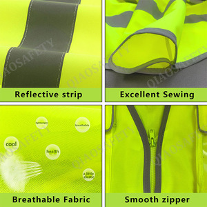 Couleur néon Construction Activité Travaux routiers <span class=keywords><strong>Gilet</strong></span> de sécurité réfléchissant de qualité supérieure à usages multiples - Product Image 5