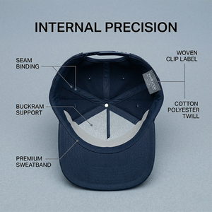Casquette Snapback Premium A-Frame à profil haut avec logo brodé 3D personnalisé, motif feuille contrastant, pour marque - Product Image 3
