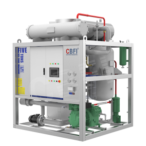 Máquina de Hielo en Tubo Comercial con Certificación CE, Capacidad de 5000 kg, con Compresor, Motor y Bomba, Construcción de Acero Inoxidable - Product Image 1