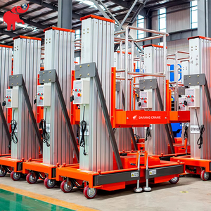 Plateforme élévatrice électrique à mât unique en alliage d'aluminium, capacité 300 kg, plateforme de <span class=keywords><strong>levage</strong></span> hydraulique à mât en alliage d'aluminium - Product Image 6