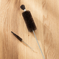 SHIMOYAMA longues bouteilles de verres à boire à col étroit brosses de nettoyage de bouteilles en poils de cheval