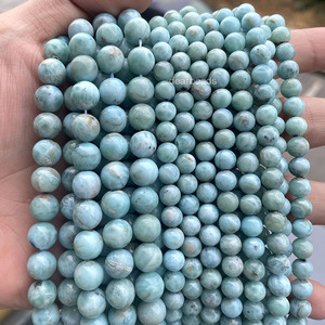 Bán buôn tự nhiên thực dominican Cộng Hòa larimar đá bán quý đá quý hạt đối với trang sức làm 6mm 8mm, 19cm/38cm - Product Image 6