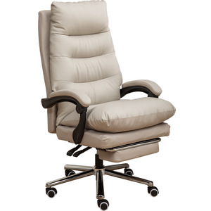 Chaise de bureau de direction avec dossier inclinable, chaise pivotante ergonomique pour une utilisation prolongée, pour l'étude et la maison - Product Image 4