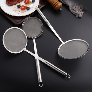 304 SS Fine Mesh Skimmer Spoon, Kitchen Oil Filter Strainer, Soy Milk Mesh Screen Colander for Home - Product Image 3