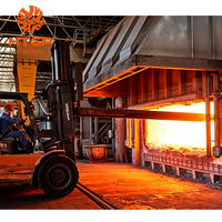 Four à cratères à gaz naturel/GPL pour la fusion et le moulage d'ingots de ferraille d'aluminium, de feuilles de cendres d'aluminium et de canettes UBC, pour la recyclage et la fusion