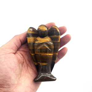 Statua d'Angelo in <span class=keywords><strong>Pietra</strong></span> da 4 Pollici, Cristalli e Gemme Intagliate per Decorazioni Pasquali, Regali, Casa e Articoli per Stregoneria - Product Image 4