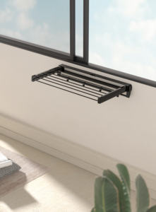 SoYoung Nuevo Tendedero <span class=keywords><strong>de</strong></span> <span class=keywords><strong>Ropa</strong></span> Portátil <span class=keywords><strong>de</strong></span> Aluminio con 7 Varillas y 4 Ganchos, Tendedero <span class=keywords><strong>de</strong></span> Pared para Baño o Interiores - Product Image 5