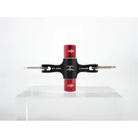 Clé à molette TransTEC M5 Quad avec outil à roulement unidirectionnel intégré, tournevis 1,5 mm/2 mm pour dégagement d'hélice et moteur de drone de course RC FPV en métal