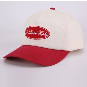 Patch de broderie classique personnalisé de haute qualité 5 panneaux casquette de Baseball non structurée petit chapeau de Baseball de Gorras de sport à bord incurvé - Product Image 2