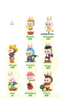 Authentieke POOPMART MONSTERS Fruit Series LABUBU PVC handgemaakte blind box pop Fruit Series LABUBU handgemaakte blind box pop
