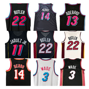 Maillots de basketball américains 2026 de haute qualité, cousus ou thermocollés, 22 <span class=keywords><strong>Jimmy</strong></span> <span class=keywords><strong>Butler</strong></span>, 14 Tyler Herro, 13 Bam Adebayo, 11 Jaquez Jr. - Product Image 1