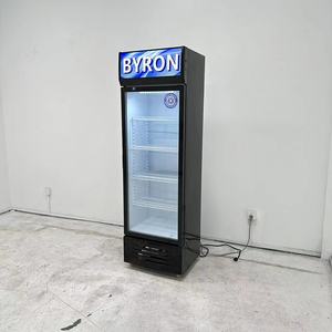 Réfrigérateur de présentation commercial à porte vitrée simple, réfrigérateur à bière, congélateur de présentation à porte vitrée, congélateur vertical à porte vitrée - Product Image 3