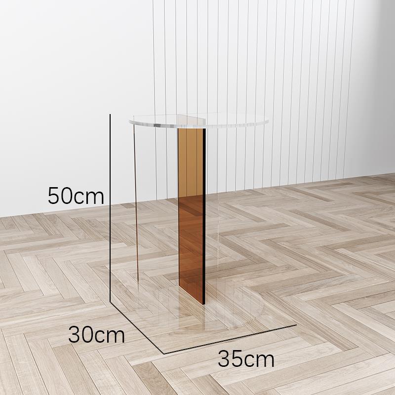 Trasparente + marrone 35*30*50 cm