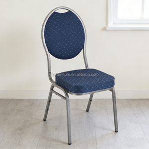 Chaises de banquet empilables en métal doré de luxe pour la <span class=keywords><strong>location</strong></span>, idéales pour les mariages, les fêtes et les restaurants (vente en gros) - Product Image 1
