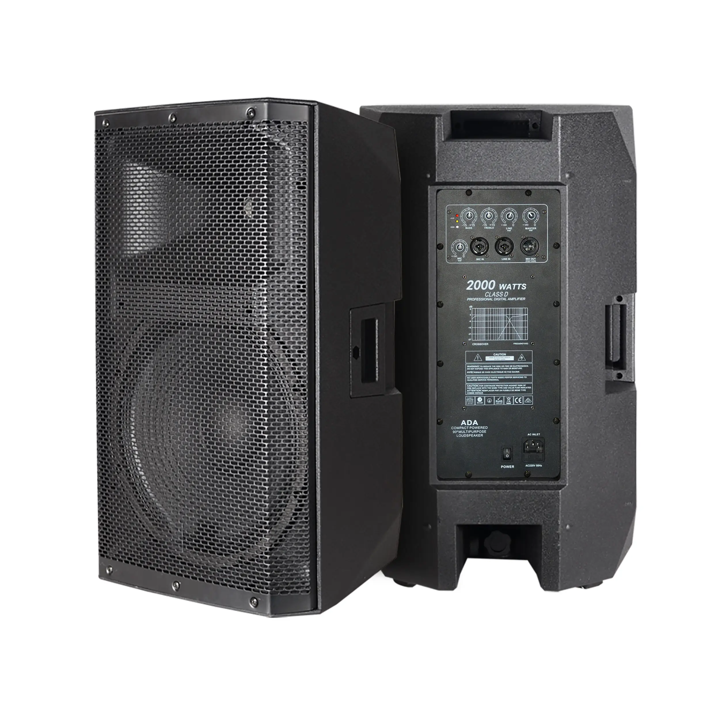 TIANPU CAC15ADA 500 Вт аудиоколонки дюйм 15, сабвуферные 15-дюймовые динамики, активный низкочастотный динамик 15 дюймов