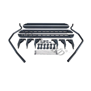 عتبات جانبية فولاذية سوداء للطرق الوعرة 4×4، قضبان حماية جانبية، مصد جانبي لسيارة لاند كروزر سلسلة 80 طراز LC80 FJ80 1990-1997 - Product Image 4