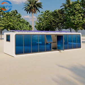 Maisonnette conteneurisée WinFair certifiée CE, type Apple Cabin, avec salle de bain et cuisine, MOQ 2 unités pour gîte/hôtel/cabane de camping - Product Image 4