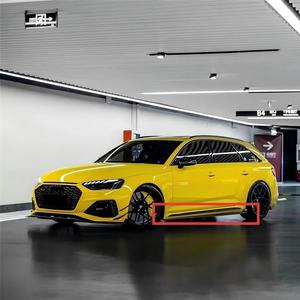 Jupe latérale de pièces de voiture en Fiber de carbone sèche de haute qualité pour Audi RS4 2020-2023 <span class=keywords><strong>KB</strong></span> Style pare-chocs de voiture panneaux à bascule accessoires de voiture - Product Image 3