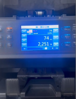 ATM sayma sıralama makinesi JBY D 6070 4.3 inç destek GBP AED EGP IQD ILS IRR SAR LBP SYP YER KWD QAR OMR MXN ARS kalem XAF vb