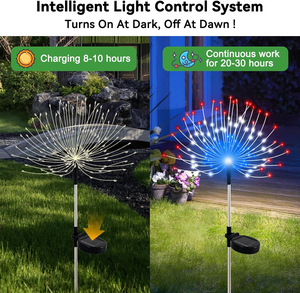 Luce Solare Decorativa da <span class=keywords><strong>Giardino</strong></span> IP65 Impermeabile, Lampada a <span class=keywords><strong>LED</strong></span> ad Energia Solare per Decorazione di Giardini, Cortili e Terrazze - Product Image 5
