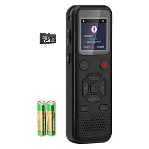 เครื่องบันทึกเสียงดิจิตอลลดเสียงรบกวนระดับมืออาชีพพร้อมหน้าจอ ใช้งานได้นานสำหรับการประชุมทางธุรกิจ การบรรยายของนักเรียน - Product Image 1